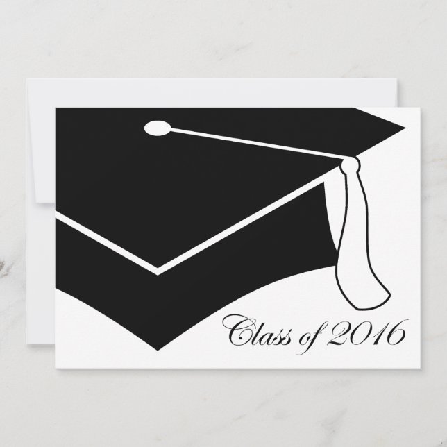 class of 2016 graduation cap invitation (Front)
