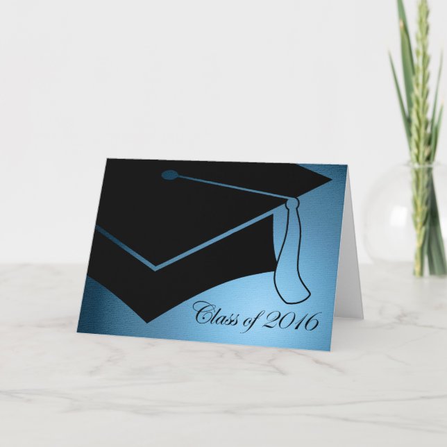 class of 2016 graduation cap thank you card (Front)