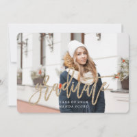 CLASS OF 2016 GRADUATION Glitter Invitation