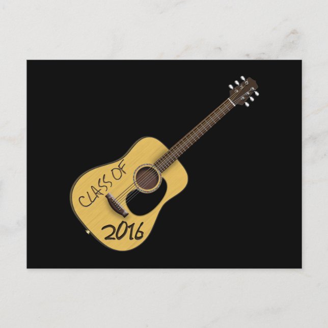 Class of 2016 Guitar Postcard (Front)