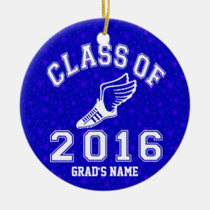 Class of 2016 Track & Field Ceramic Tree Decoration