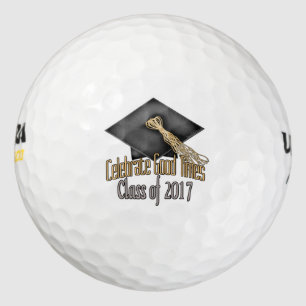 Class of 2017 Celebrate Good Times Graduation Gift Golf Balls