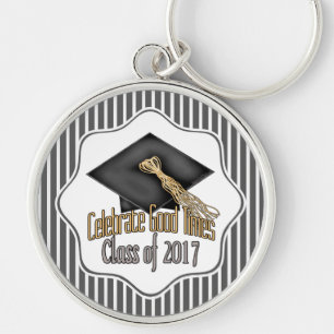 Class of 2017 Celebrate Good Times Graduation Gift Key Ring