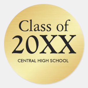 Class of 2017 Gold Graduation Sticker