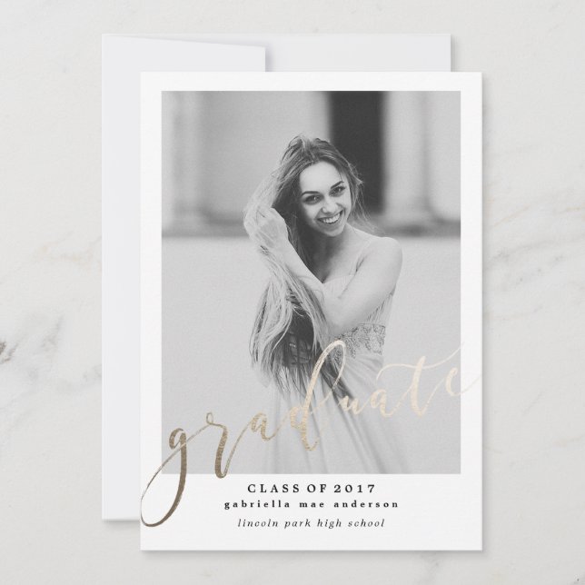 CLASS OF 2017 GRADUATION Graduation Invitation (Front)