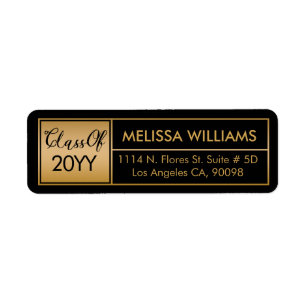 Class Of 2017 Modern Geometric Gold Frame