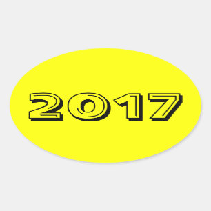Class of 2017 Yellow Oval Sticker by Janz
