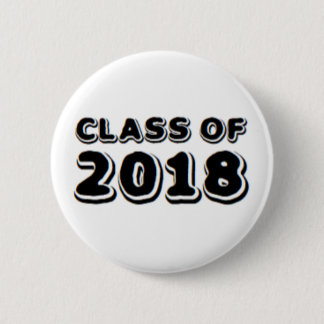 class of 2018 6 cm round badge