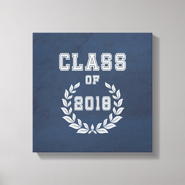 Class of 2018 canvas print (Front)