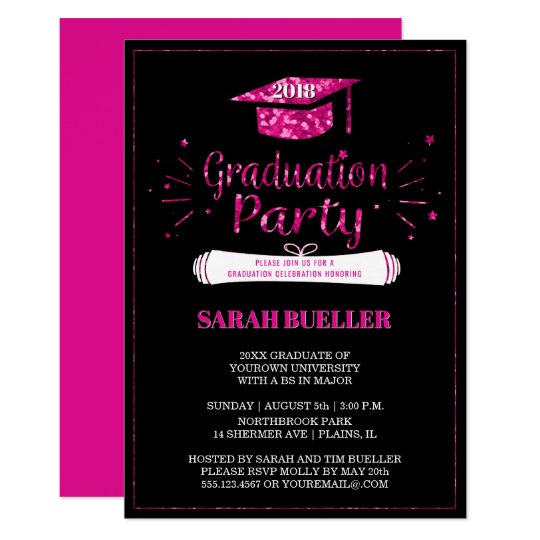 class of 2018 grad cap pink graduation party class of 2018 grad cap