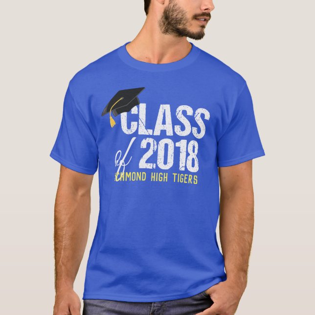 Class of 2018 Graduation Custom Senior T-Shirt (Front)