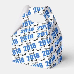 Class Of 2018 Graduation Favour Boxes (Blue)