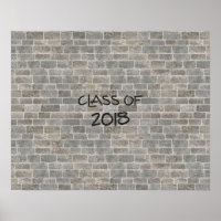 Class of 2018 Grey Brick "Write On My Wall"