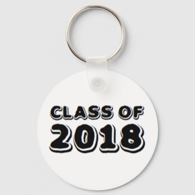 class of 2018 key ring (Front)