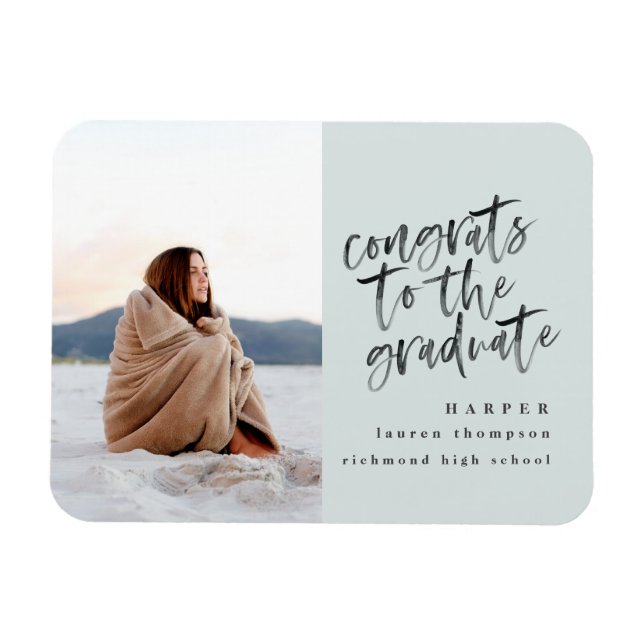 Class of 2018 photo graduate announcement magnet (Horizontal)