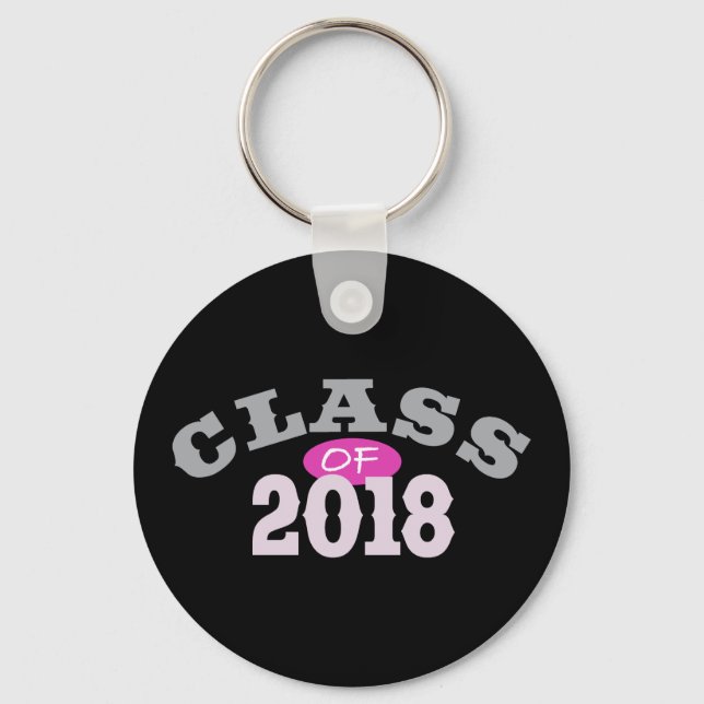 Class Of 2018 Pink Key Ring (Front)