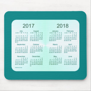 Class of 2018 Teal Calendar by Janz Mouse Mat