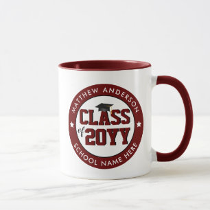 Class of 2019 Burgundy Red Graduate Graduation Mug