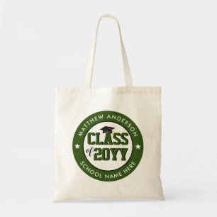Class of 2019 Forest Green Graduate Graduation Tote Bag