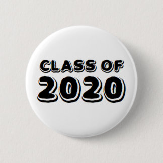 class of 2020 6 cm round badge