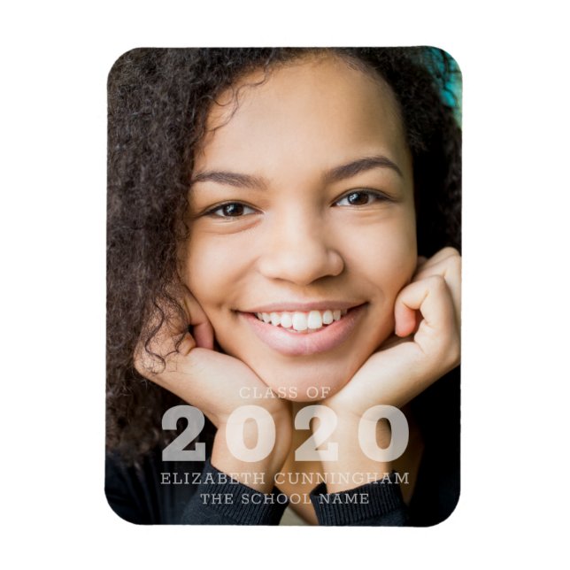 Class of 2020 Custom Photo Graduation Announcement Magnet (Vertical)