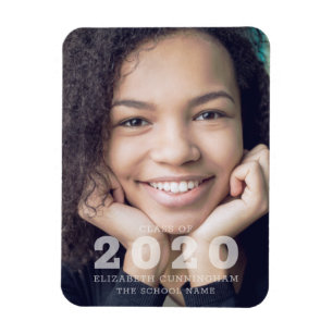 Class of 2020 Custom Photo Graduation Announcement Magnet