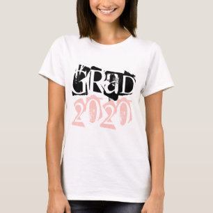 Class of 2020 grad blush typography graduation T-Shirt