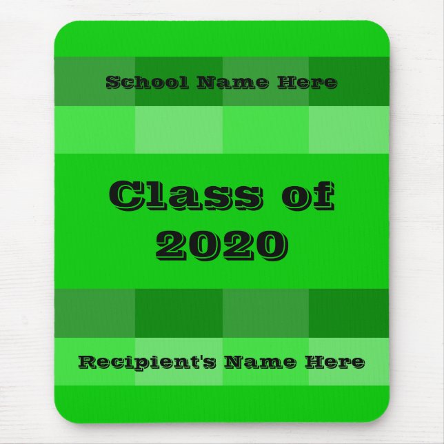 Class of 2020 Graduation Day by Janz Green Mouse Mat (Front)