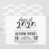 Class of 2020 Graduation Invitation - Face Mask