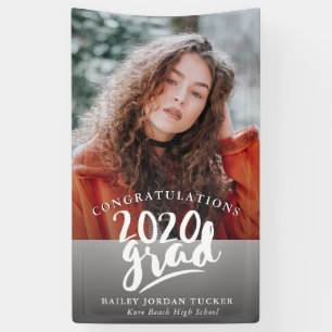 Class of 2020 Handlettered Photo Graduation Banner