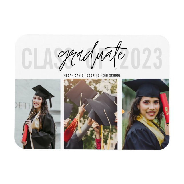 Class of 2020 High School Graduation Photo Magnet (Horizontal)