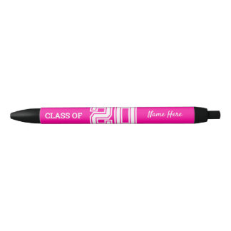 Class of 2020 Pink Black Ink Pen