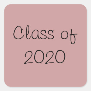 Class of 2020 square sticker