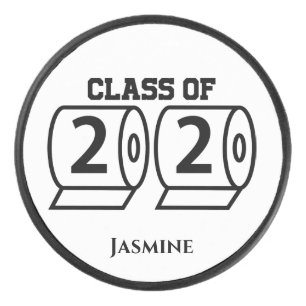 Class of 2020 Toilet Paper Custom Name Graduation Hockey Puck