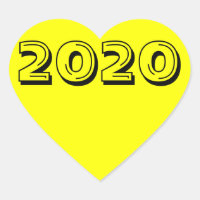 Class of 2020 Yellow Heart Sticker by Janz