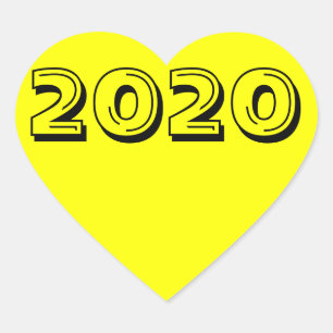 Class of 2020 Yellow Heart Sticker by Janz