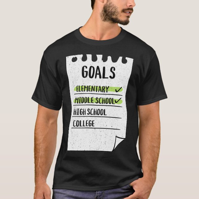 Class Of 2021 Elementary Middle School Funny Gradu T-Shirt (Front)