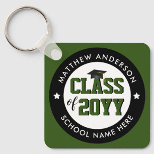 Class of 2021 Forest Green Graduate Graduation Key Ring