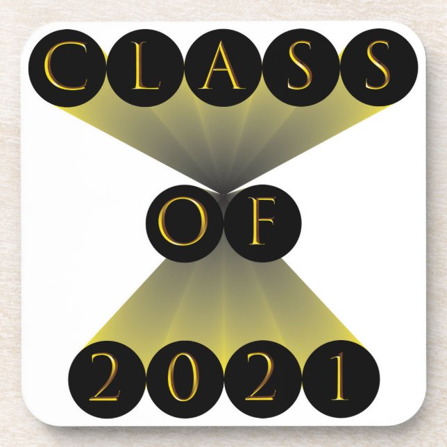 class of 2021 graduate abitur coaster (Front)