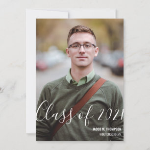 Class of 2021 Graduate Personalised Photo Name Announcement