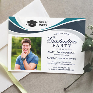 Class of 2021 Graduate Photo Graduation Party Invitation