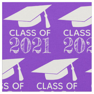 Class of 2021 Graduation Cap Purple or Other Colou Fabric