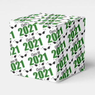 Class Of 2021 Graduation Favour Boxes (Green)