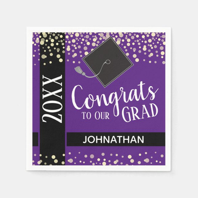 Class of 2021 Graduation Party Napkin (Front)