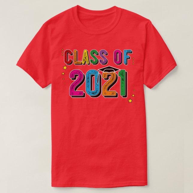 Class Of 2021 Grow With Me Graduation Senior T-Shirt (Design Front)