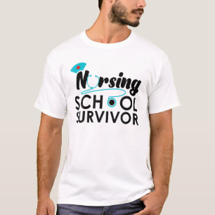 Class Of 2021 Nursing School Survivor Funny Gradua T-Shirt
