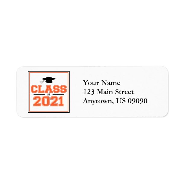 Class Of 2021 Return Address Labels | Zazzle.co.uk
