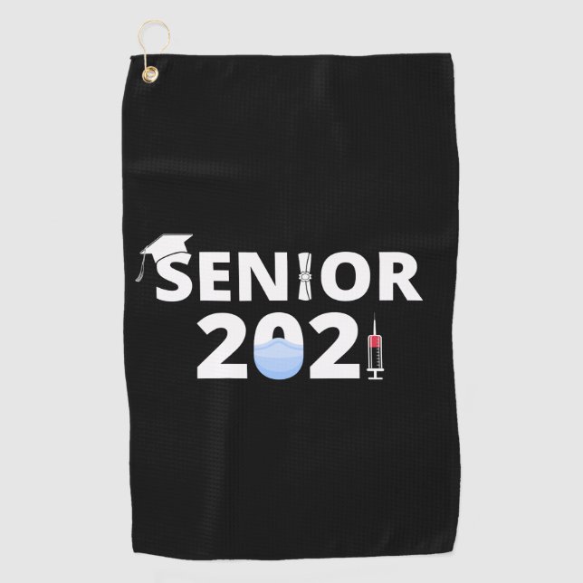 Class of 2021, Senior Year I Golf Towel (Front)