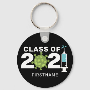 Class of 2021 Virus Vaccine Virtual Graduation Key Ring