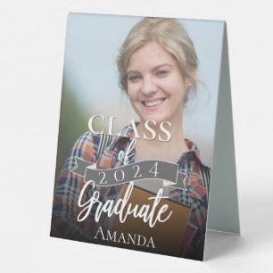 Class of 2022 Blue Photo Graduation Thank You